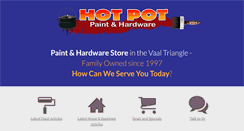 Desktop Screenshot of hotpotpaintandhardware.co.za